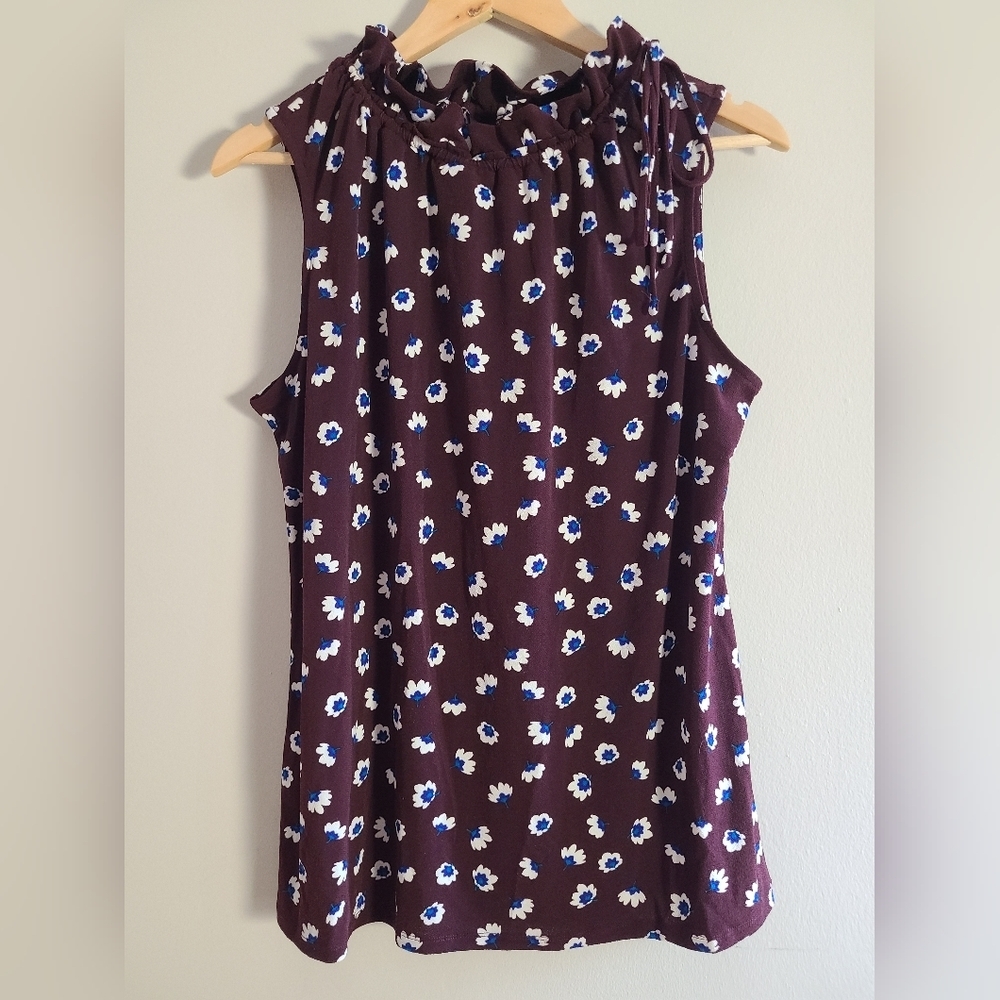 Worthington floral stretch blouse‎
